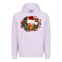 Lilac christmas heifer Premium Hoodie - AdoDesignShop