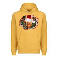 Mustard christmas heifer Premium Hoodie - AdoDesignShop
