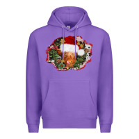 Purple christmas heifer Premium Hoodie - AdoDesignShop