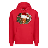 Red christmas heifer Premium Hoodie - AdoDesignShop
