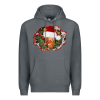 Rock christmas heifer Premium Hoodie - AdoDesignShop