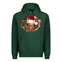 Sports Green christmas heifer Premium Hoodie - AdoDesignShop