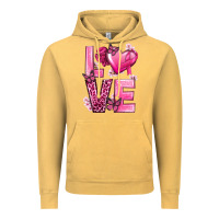 Vintage Mustard Love Cancer with Heart Vintage Hoodie - texasbilliewilder