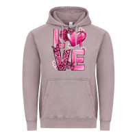 Vintage Zinc Love Cancer with Heart Vintage Hoodie - texasbilliewilder