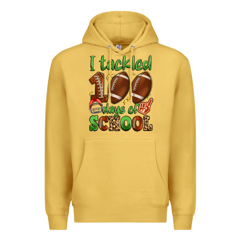 I Tackled 100 Days Of School Premium Hoodie by Artiststas | Teevron