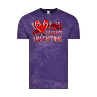 Cloud Purple daddy is valentine Vintage Tee - RacoonDesign