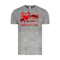 Cloud Rock daddy is valentine Vintage Tee - RacoonDesign