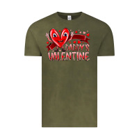 Vintage Olive daddy is valentine Vintage Tee - RacoonDesign