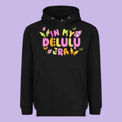 In My Delulu Era Heavyweight Hoodie Designed By Maliassmallbusiness