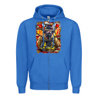True Royal firefighter axe and ladder Zipper Hoodie - LillyAllenDesigns