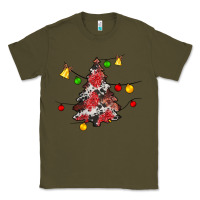 Army Green Christmas trees lights Classic Tee - JahusDesignShop