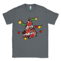 Charcoal Heather Christmas trees lights Classic Tee - JahusDesignShop