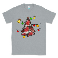 Heather Grey Christmas trees lights Classic Tee - JahusDesignShop