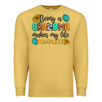 Antique Gold Being a Grandma Makes My Life Complete Premium Sweatshirt - MaliasSmallBusiness