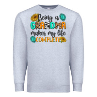 Heather Grey Being a Grandma Makes My Life Complete Premium Sweatshirt - MaliasSmallBusiness