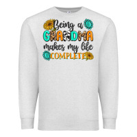 Oatmeal Heather Being a Grandma Makes My Life Complete Premium Sweatshirt - MaliasSmallBusiness