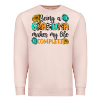 Pale Pink Being a Grandma Makes My Life Complete Premium Sweatshirt - MaliasSmallBusiness