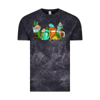 Cloud Black dinosaur coffee cups Vintage Tee - AdoDesignShop
