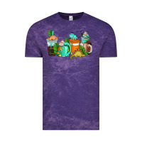 Cloud Purple dinosaur coffee cups Vintage Tee - AdoDesignShop