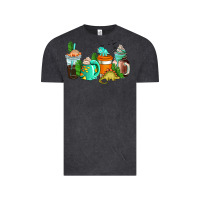 Vintage Black dinosaur coffee cups Vintage Tee - AdoDesignShop