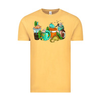 Vintage Mustard dinosaur coffee cups Vintage Tee - AdoDesignShop