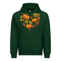 Forest Green Fall Heart Urban Hoodie - texasbilliewilder