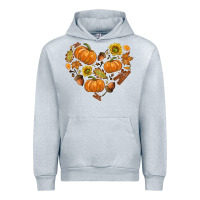Heather Grey Fall Heart Urban Hoodie - texasbilliewilder