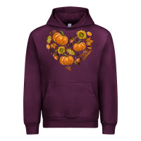 Mauve Wine Fall Heart Urban Hoodie - texasbilliewilder