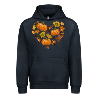 Navy Fall Heart Urban Hoodie - texasbilliewilder