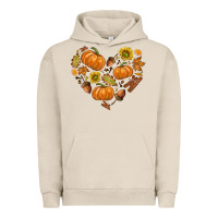 Pigment French Oak Fall Heart Urban Hoodie - texasbilliewilder