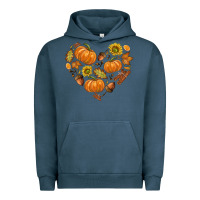 Pigment Midnight Navy Fall Heart Urban Hoodie - texasbilliewilder