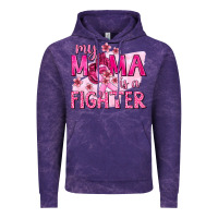 Cloud Purple My Mama Is a Fighter with Ribbon Vintage Hoodie - texasbilliewilder