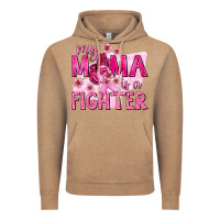 Vintage Coffee My Mama Is a Fighter with Ribbon Vintage Hoodie - texasbilliewilder