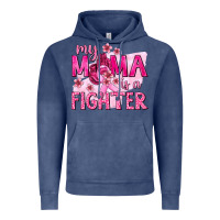 Vintage Denim My Mama Is a Fighter with Ribbon Vintage Hoodie - texasbilliewilder