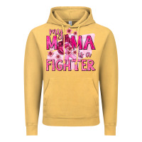Vintage Mustard My Mama Is a Fighter with Ribbon Vintage Hoodie - texasbilliewilder