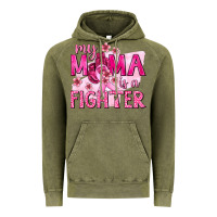 Vintage Olive My Mama Is a Fighter with Ribbon Vintage Hoodie - texasbilliewilder