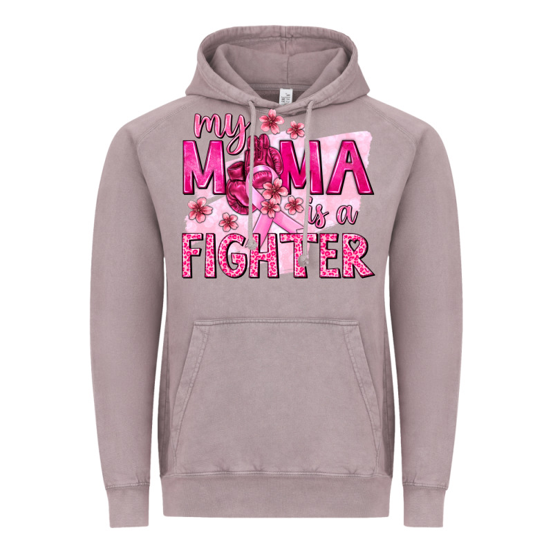 My Mama Is A Fighter With Ribbon Vintage Hoodie by texasbilliewilder | Teevron