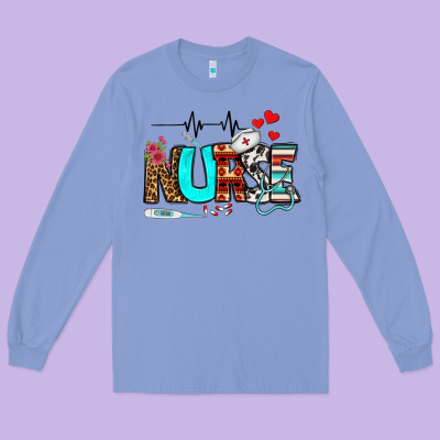 Western Nurse Long Sleeve Tee Designed By Bundleandbundleshop