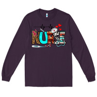 Plum western nurse Long Sleeve Tee - BundleAndBundleShop