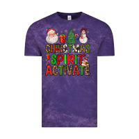 Cloud Purple christmas spirit activate Vintage Tee - FaDigitalArtStudio
