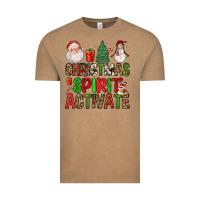 Vintage Coffee christmas spirit activate Vintage Tee - FaDigitalArtStudio