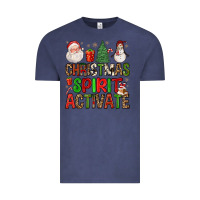 Vintage Denim christmas spirit activate Vintage Tee - FaDigitalArtStudio