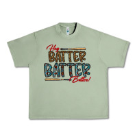 Oil Green hey batter batter batter Urban Heavy Tee - CowhideDigitalArt