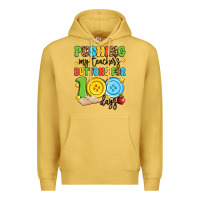 Antique Gold pushing my teacher's buttons for 100 days Premium Hoodie - Artiststas