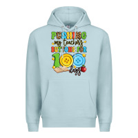 Blue Mist pushing my teacher's buttons for 100 days Premium Hoodie - Artiststas