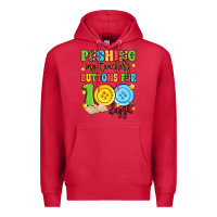 Cardinal pushing my teacher's buttons for 100 days Premium Hoodie - Artiststas