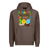 Coffee pushing my teacher's buttons for 100 days Premium Hoodie - Artiststas