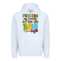 White pushing my teacher's buttons for 100 days Premium Hoodie - Artiststas