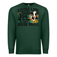Sports Green living life somewhere between jesus take the wheel Premium Sweatshirt - MaliasSmallBusiness
