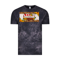 Cloud Black america map sunflower license plate Vintage Tee - HRA Design Shop